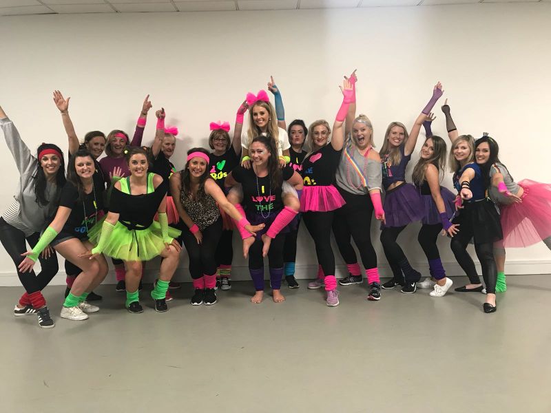 80s Fame hen do Cardiff dance studio performing arts
