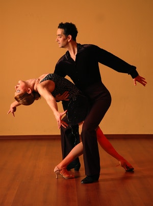 Elegant hen party dance class Cardiff Strictly Come Dancing theme
